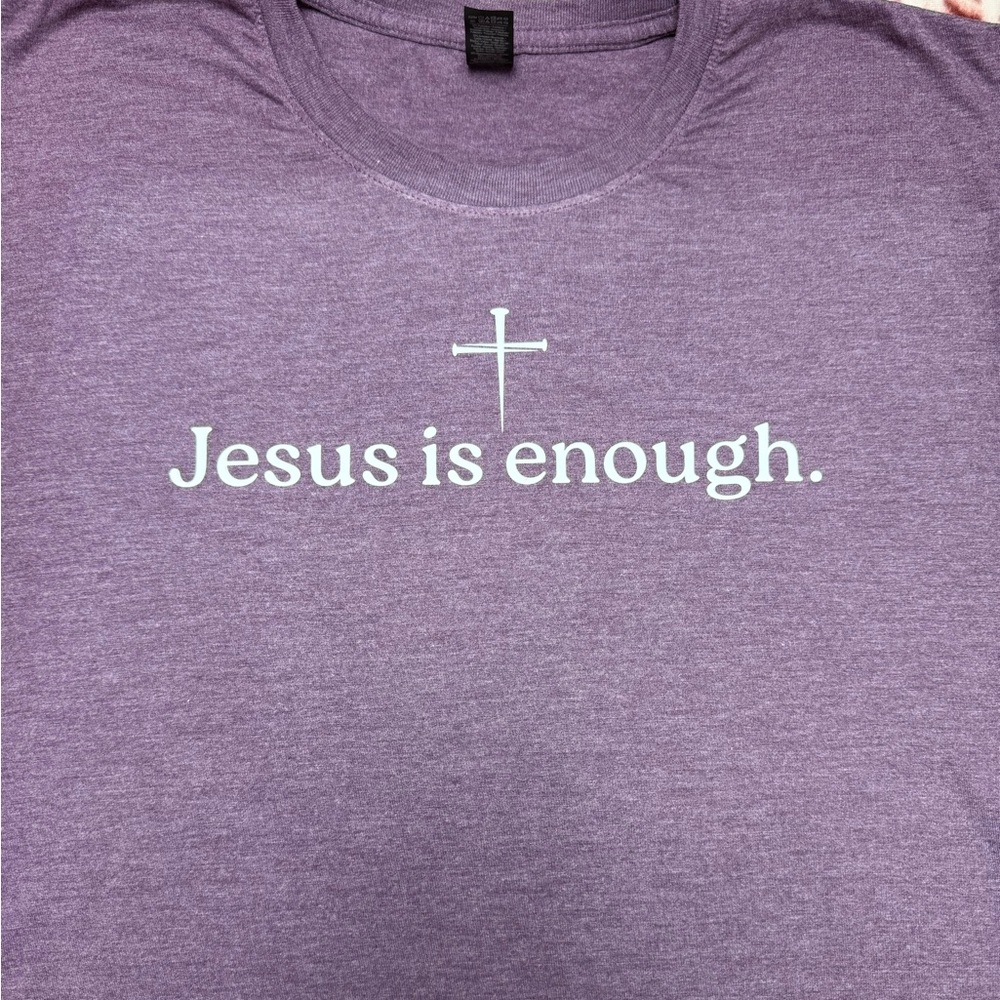 Purple Graphic T-Shirt with Inspirational Message